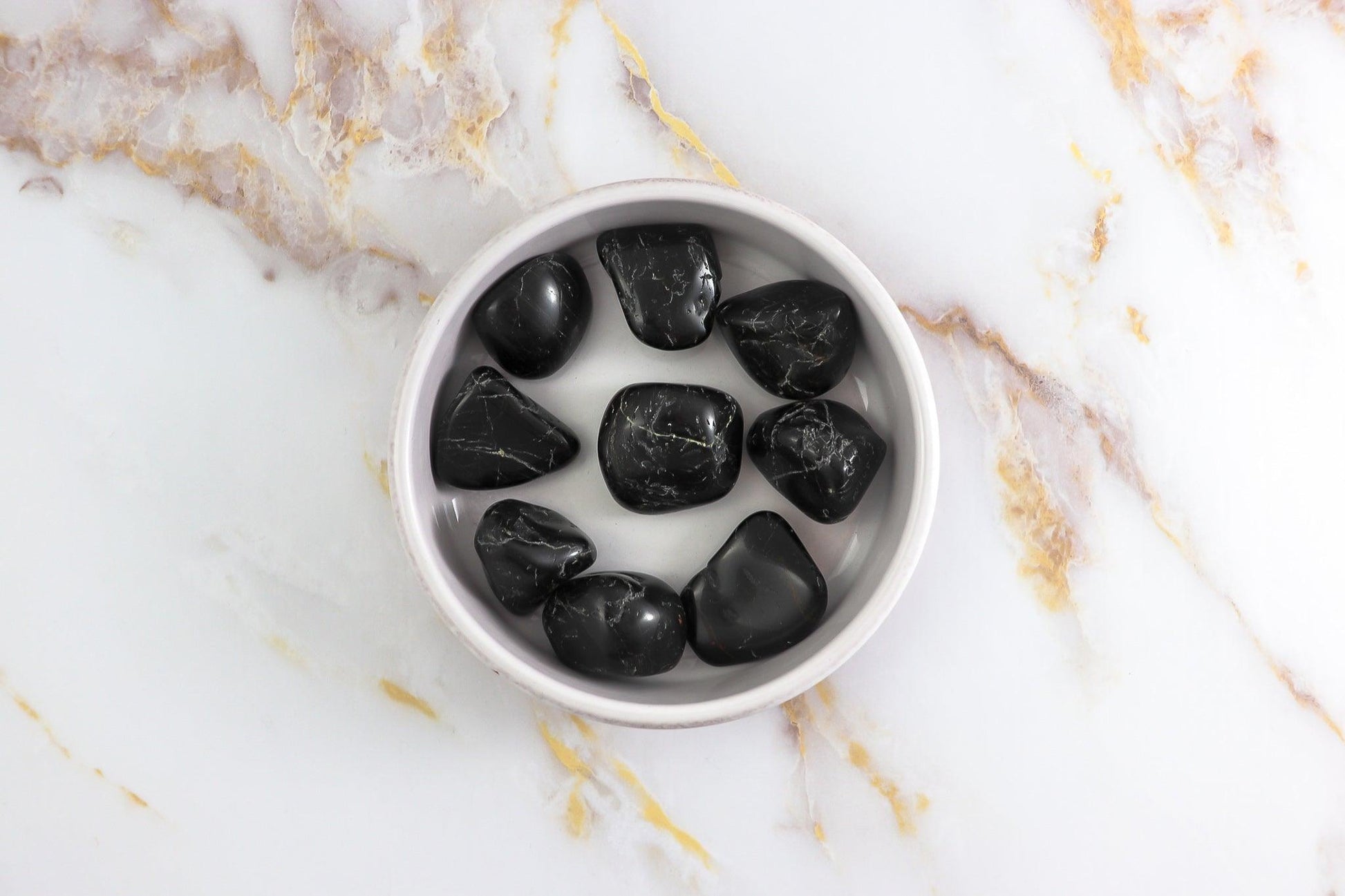 Black Tourmaline tumbled stone-2